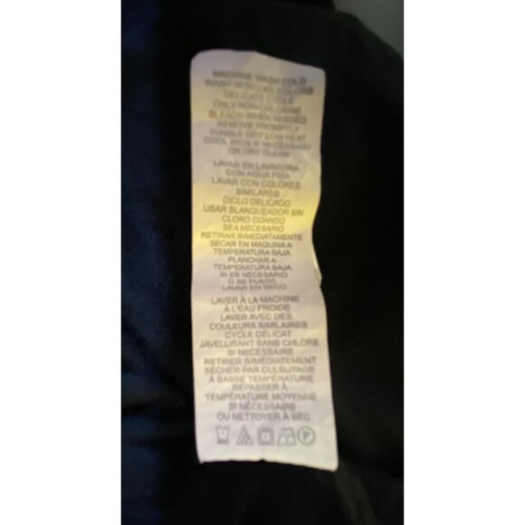 Kensie Black Half Zip Textured Sweater Dress Medium Athleisure Casual Modern Y2K - Picture 5 of 7